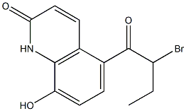5-(2-Bromobutyryl)-8-hydroxyquinolin-2(1H)-one Structure