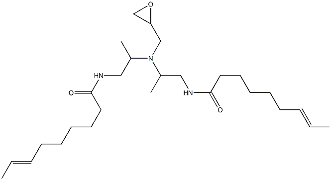 N,N-Bis[2-(7-nonenoylamino)-1-methylethyl]glycidylamine Structure