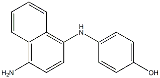 p-(4-Amino-1-naphtylamino)phenol Struktur