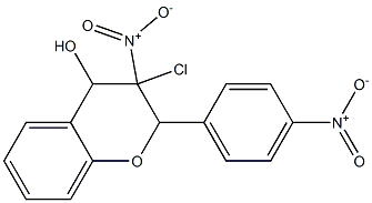 3-Chloro-3,4-dihydro-4-hydroxy-3-nitro-2-(4-nitrophenyl)-2H-1-benzopyran