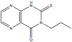 1,2-Dihydro-3-propyl-2-thioxopteridin-4(3H)-one Struktur