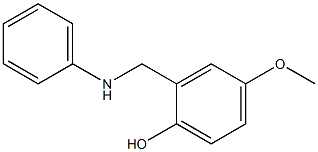 2-フェニルアミノメチル-4-メトキシフェノール 化学構造式