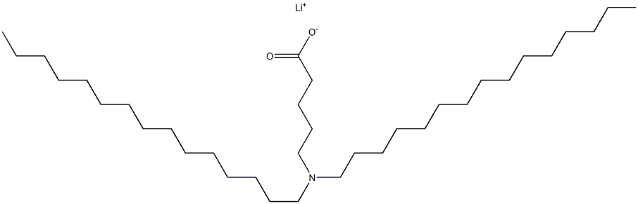 5-(Dipentadecylamino)valeric acid lithium salt 结构式