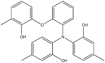 N,N-Bis(2-hydroxy-4-methylphenyl)-2-(2-hydroxy-3-methylphenoxy)benzenamine|