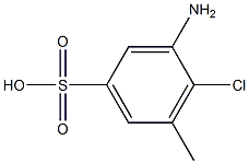 3-Amino-4-chloro-5-methylbenzenesulfonic acid 结构式