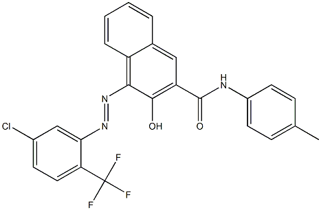  4-[5-Chloro-2-(trifluoromethyl)phenylazo]-3-hydroxy-N-(4-methylphenyl)-2-naphthamide