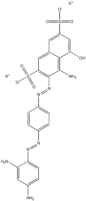  4-Amino-3-[p-(2,4-diaminophenylazo)phenylazo]-5-hydroxy-2,7-naphthalenedisulfonic acid dipotassium salt