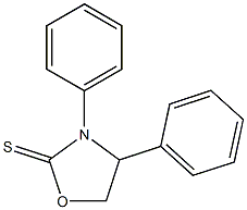 3,4-Diphenyloxazolidine-2-thione Structure