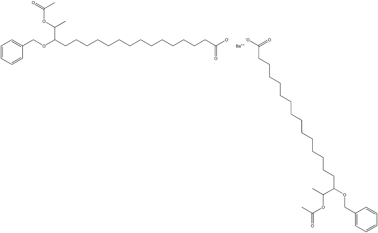 Bis(16-benzyloxy-17-acetyloxystearic acid)barium salt