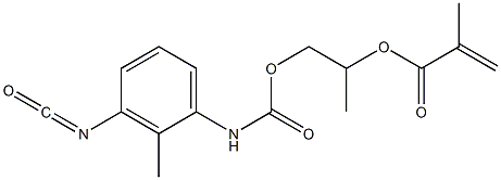 Methacrylic acid 2-[(3-isocyanato-2-methylphenyl)carbamoyloxy]-1-methylethyl ester,,结构式