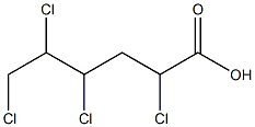 2,4,5,6-Tetrachlorocaproic acid,,结构式