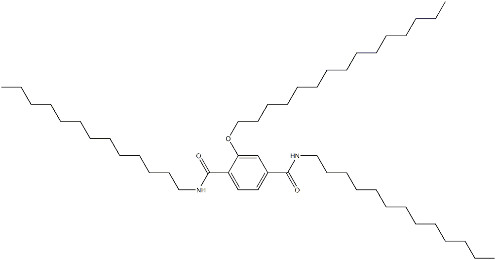 2-(Pentadecyloxy)-N,N'-ditridecylterephthalamide Struktur