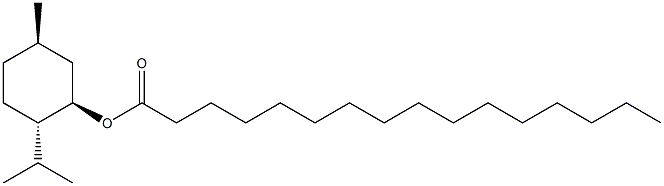 Palmitic acid (1R,3R,4S)-p-menthane-3-yl ester Struktur