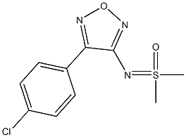 N-[4-(4-Chlorophenyl)furazan-3-yl]-S,S-dimethylsulfoximide Structure