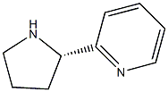 2-[(S)-2-ピロリジニル]ピリジン 化学構造式