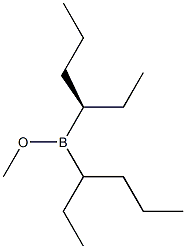 Bis[(R)-1-ethylbutyl]borinic acid methyl ester,,结构式