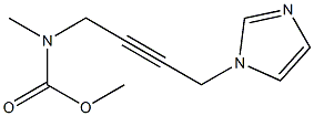 N-Methyl-N-[4-(1H-imidazol-1-yl)-2-butynyl]carbamic acid methyl ester Struktur