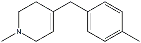 1,2,3,6-Tetrahydro-1-methyl-4-(4-methylbenzyl)pyridine Structure