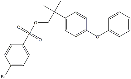 4-Bromobenzenesulfonic acid 2-methyl-2-(4-phenoxyphenyl)propyl ester,,结构式
