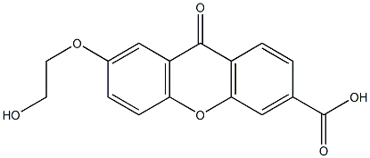 7-(2-Hydroxyethoxy)-9-oxo-9H-xanthene-3-carboxylic acid Structure