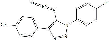 5-Azido-1,4-bis(4-chlorophenyl)-1H-1,2,3-triazole,,结构式