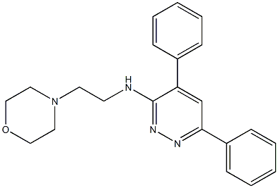 3-(2-Morpholinoethylamino)-4,6-diphenylpyridazine Structure