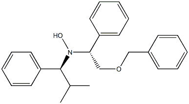 N-[(R)-2-Benzyloxy-1-phenylethyl]-N-[(1S)-1-phenyl-2-methylpropyl]hydroxylamine,,结构式