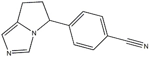 4-[(6,7-Dihydro-5H-pyrrolo[1,2-c]imidazol)-5-yl]benzonitrile,,结构式