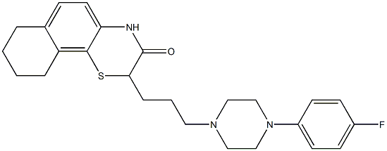 2-[3-[4-(4-Fluorophenyl)piperazin-1-yl]propyl]-7,8,9,10-tetrahydro-2H-naphtho[1,2-b]-1,4-thiazin-3(4H)-one Structure
