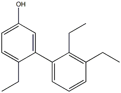 4-エチル-3-(2,3-ジエチルフェニル)フェノール 化学構造式