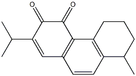 5,6,7,8-Tetrahydro-2-isopropyl-8-methylphenanthrene-3,4-dione Structure