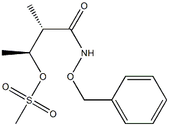 (2S,3S)-2-Methyl-3-(methylsulfonyloxy)-N-(benzyloxy)butyramide