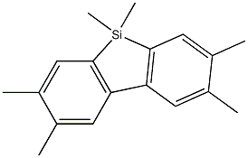 2,3,6,7,9,9-Hexamethyl-9-sila-9H-fluorene Struktur