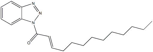 1-(2-Tridecenoyl)-1H-benzotriazole,,结构式