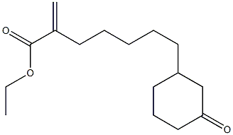 2-Methylene-7-(3-oxocyclohexyl)heptanoic acid ethyl ester 结构式