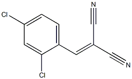 2-(2,4-Dichlorobenzylidene)propanedinitrile 结构式