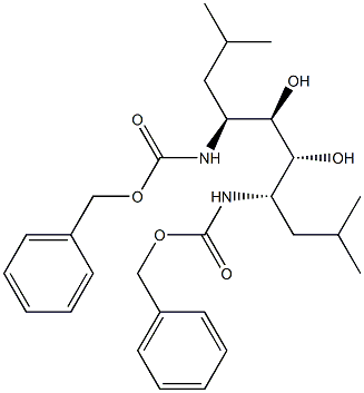 (4S,5R,6R,7S)-2,9-Dimethyl-4,7-bis[(benzyloxycarbonyl)amino]decane-5,6-diol Structure