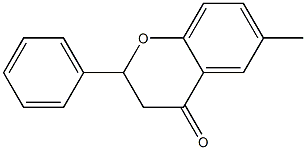6-メチルフラバノン 化学構造式