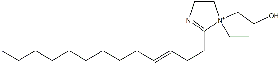 1-Ethyl-1-(2-hydroxyethyl)-2-(3-tridecenyl)-2-imidazoline-1-ium 结构式