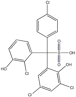 (4-Chlorophenyl)(2-chloro-3-hydroxyphenyl)(3,5-dichloro-2-hydroxyphenyl)methanesulfonic acid