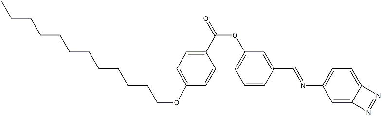 4-(Dodecyloxy)benzoic acid 3-[(azobenzen-4-yl)iminomethyl]phenyl ester,,结构式