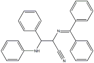 3-[Phenylamino]-3-phenyl-2-[(diphenylmethylene)amino]propanenitrile 结构式