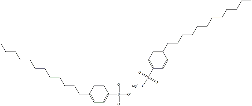 Bis(4-dodecylbenzenesulfonic acid)magnesium salt Structure
