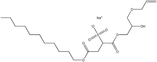 2-(Undecyloxycarbonyl)-1-[[3-(allyloxy)-2-hydroxypropoxy]carbonyl]-1-ethanesulfonic acid sodium salt|