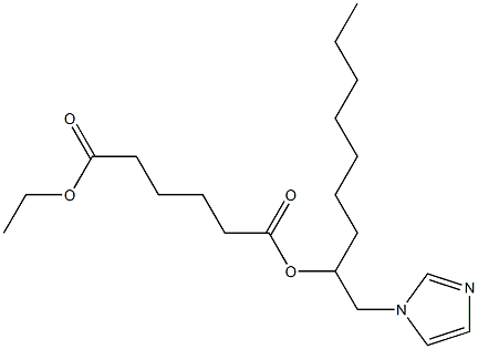 Adipic acid 1-ethyl 6-[1-(1H-imidazol-1-ylmethyl)octyl] ester Structure