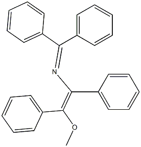 (E)-4-Methoxy-1,1,3,4-tetraphenyl-2-aza-1,3-butadiene Structure