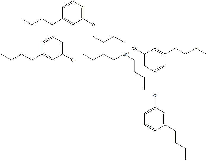 Tributyltin(IV)3-butylphenolate Struktur