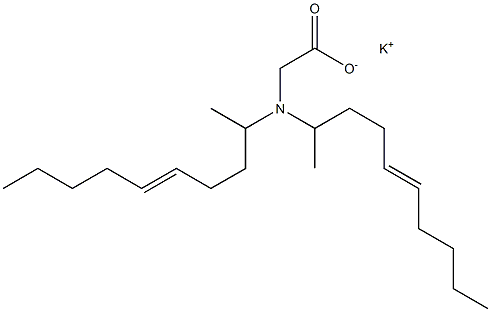 N,N-Di(5-decen-2-yl)aminoacetic acid potassium salt Struktur