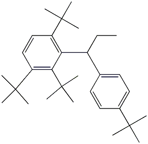 1-(2,3,6-Tri-tert-butylphenyl)-1-(4-tert-butylphenyl)propane Structure