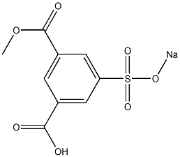 3-Methoxycarbonyl-5-(sodiosulfo)benzoic acid Structure